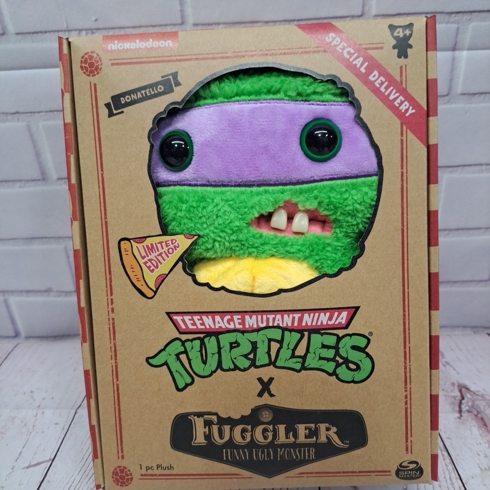 Fuggler Teenage Mutant Ninja‎ Turtles Donatello Plush Limited Edition TMNT NIB
